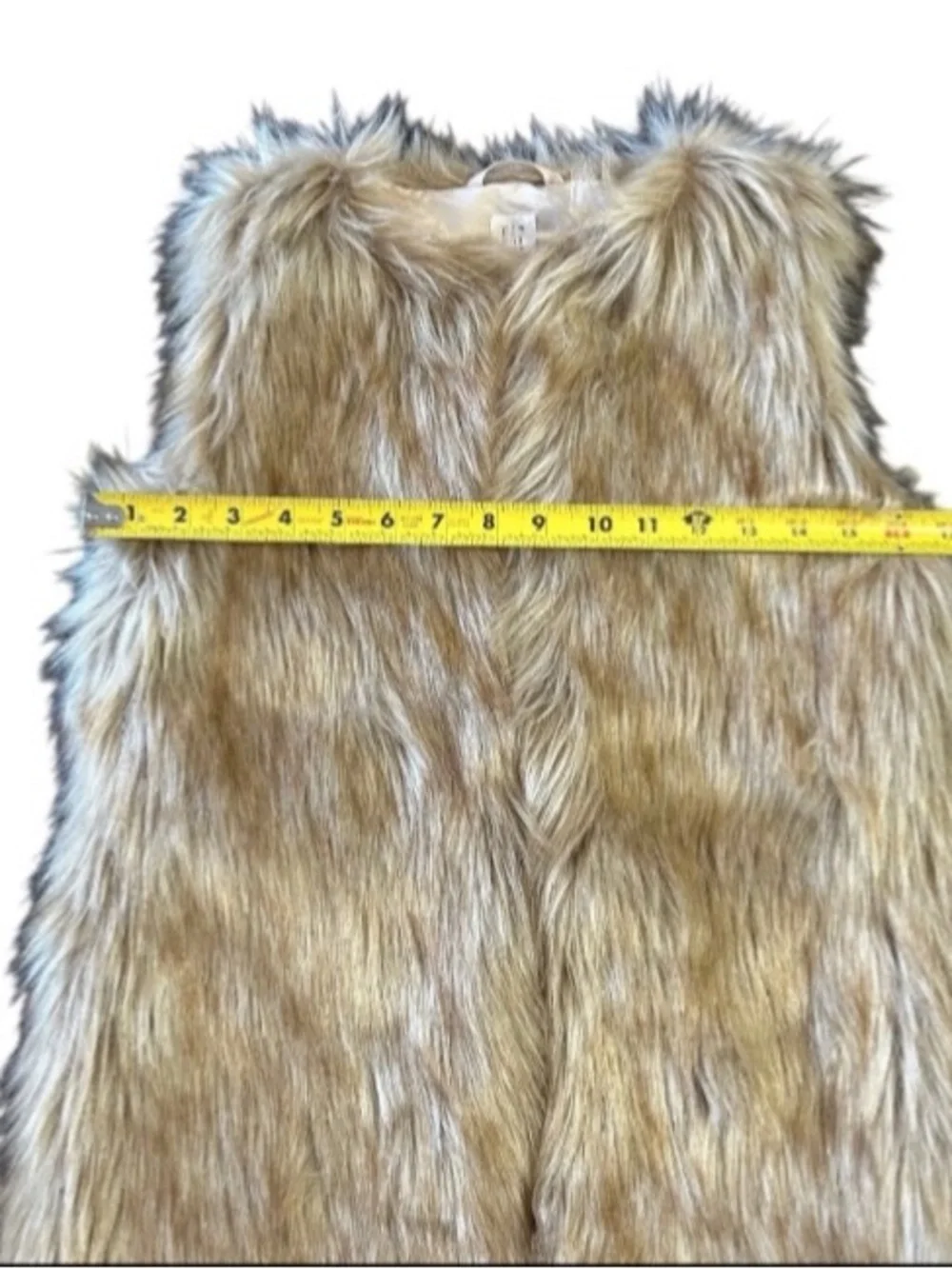 Gap Kids Faux Fur Vest Girls Size XL Silky Lined Dress Clothes Classy Preppy New